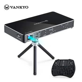 

VANKYO PASSPORT M50 P10 4k 3D Mini Projector Smart Wifi Pocket LED DLP Mobile Projector With Free Mini Wireless Keyboard Tripod
