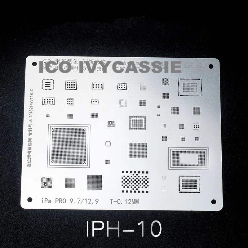 Ipad 5//Air//Mini 2 3 BGA reball stencil Vanne gabarit Reballing Brasage