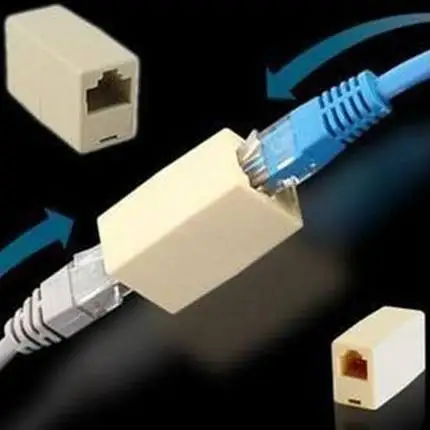 RJ45 Кабельный разъем сети shuang diantong tou сетевой сквозной разъем модуль удлинитель кабеля