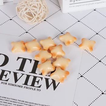 

10 Pcs 1:12 Dollhouse Miniature Food Simulation Biscuits Doll Kitchen Accessories