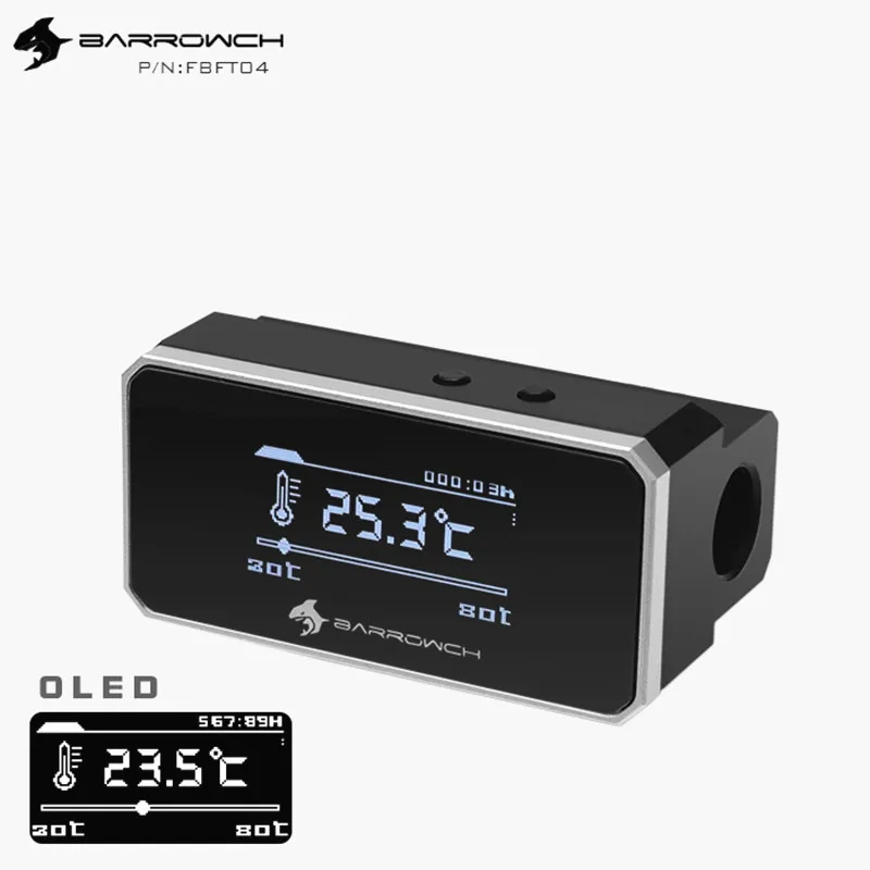 Термометр Barrowch OLED, мониторинг, сигнализация, измеритель температуры воды, интеллектуальная защита температуры воды, FBFT04