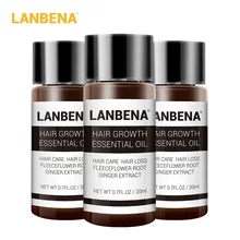 LANBENA эссенция для роста волос продукты для роста волос Эфирное Масло жидкое лечение Предотвращение выпадения волос уход за волосами Andrea 20 мл 3 шт