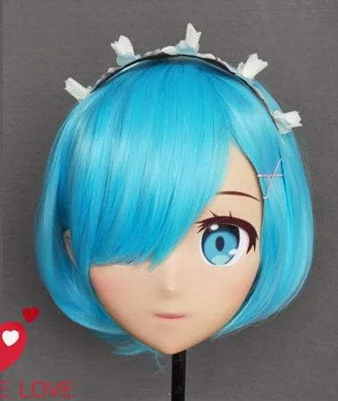(NEW-27) Realistic Halloween Party BJD Baby Doll Anime Mask Cosplay KIG Silicone Masks Kigurumi Cross Dresser | Тематическая одежда