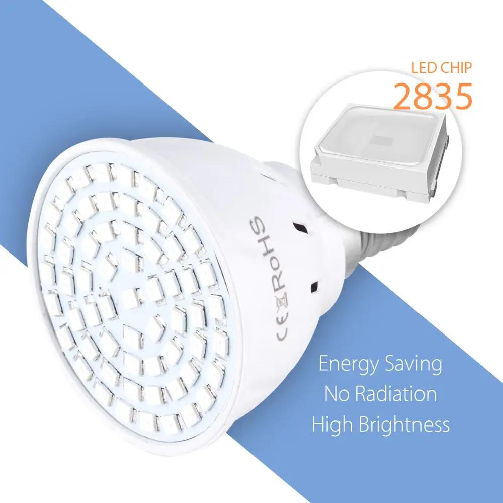 E27 LED Grow Light Full Spectrum 220V E14 Growing Lamps GU5.3 Growth Bulb GU10 Phyto-Lamp For Plants Flower Seedling Cultivation
