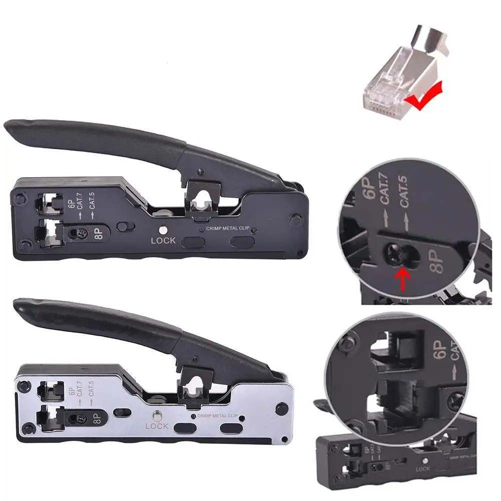 Сетевые хрустальные Обжимные Щипцы многофункциональные инструменты тестер