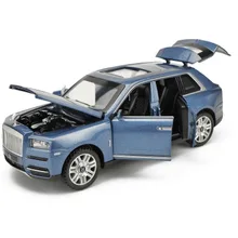 1/32 Rolls Royce Cullinan Diecasts модели игрушечных автомобилей со звуком и светильник 6 дверей можно открыть Oyuncak модель подарки для детей