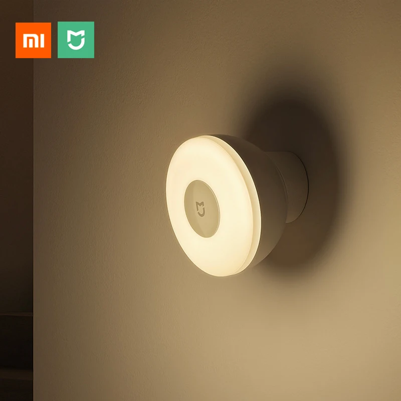 Новый Xiaomi Mijia светодиодный индукционный Ночной свет 2 360 Вращающаяся Регулируемая