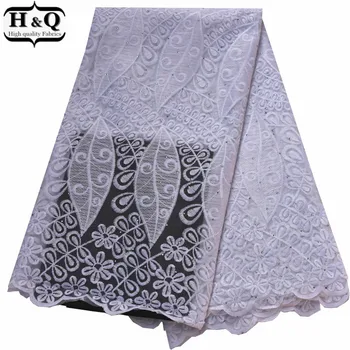 

Wedding White Bridal Gown African Net Lace Christmas Mesh Dress French Tulle Lace Fabric Nigerian Embroidered Lace With Stones