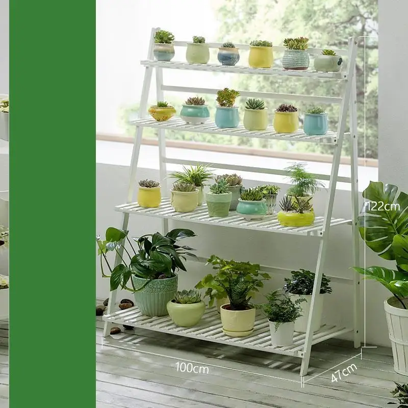 Mueble Para Plantas For Etagere Pour Plante Escalera Decorativa Madera Stojak Na Kwiaty стойка уличная Цветочная Полка Подставка для растений - Цвет: MODEL E