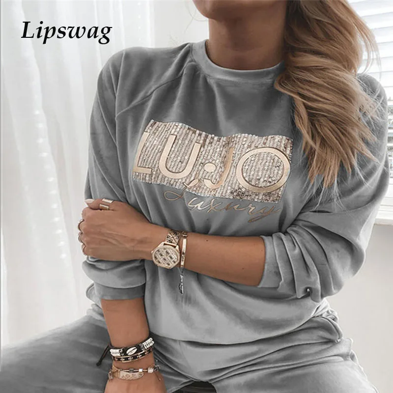Casual Female O Neck Loose Sweatshirt Blusa Spring Long Sleeve Velvet Tops Pullover Women Print Harajuku Shirt Blouse Sudaderas | Женская