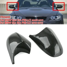 Cubierta de espejo lateral para Bmw, tapa de fibra de carbono M3 modificada, E90, E91, E92, E93, 2 uds.