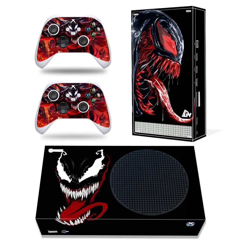 Marvel Iron Man Spiderman Skin Sticker Decal Cover for Xbox Series S Console and 2 Controllers Xbox Series S Skin Sticker Vinyl