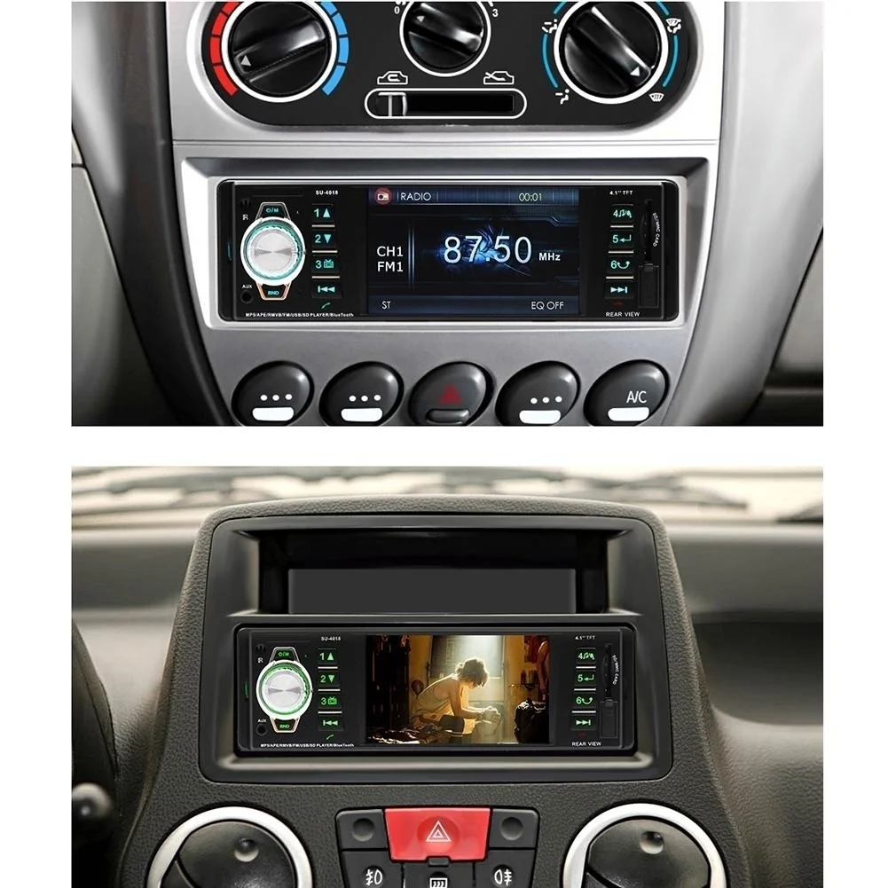 Автомагнитола 1 din 12 В 4018B MP3 плеер аудио стерео Поддержка зеркальная связь Bluetooth FM USB камера заднего вида дистанционное управление