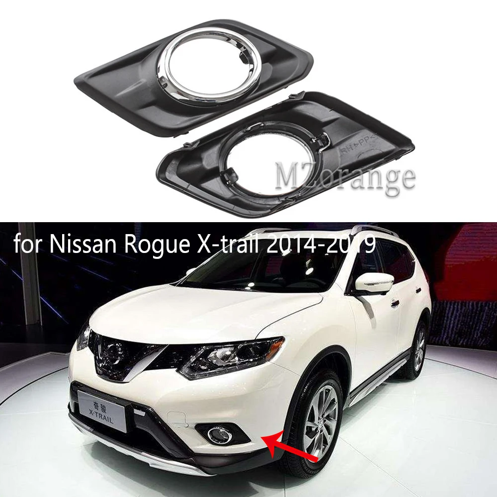 2 шт. накладки на передний бампер автомобиля для Nissan Rogue X trail 2014 2019|Фара авто в