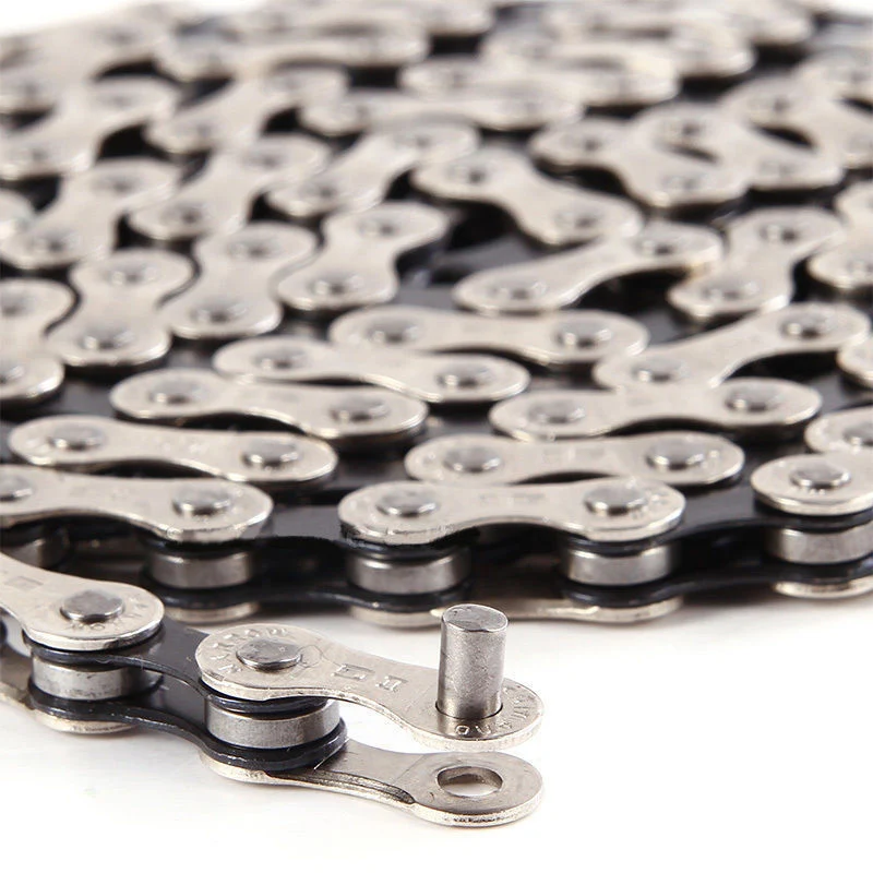 

1pcs Bicycle Chains Bike Anti-rust 116 Links Silver+Black Steel MTB Hybrid 310g 6/7/8 Speed