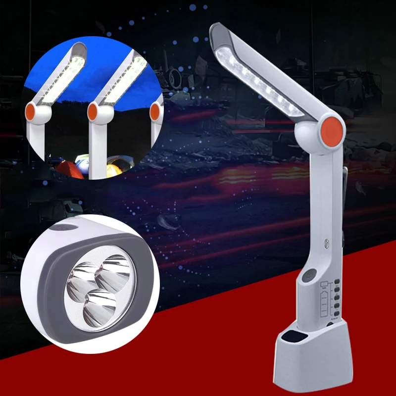 

Mini Hand Cranking Solar USB Table Light Flashlight Portable Reading Lamp