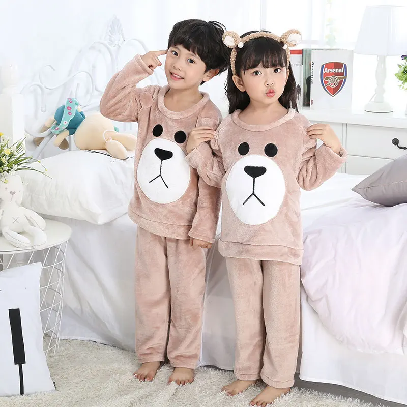 Пижама infantil inverno, детская Фланелевая пижама, комплект для маленьких мальчиков и девочек, пижама с принтом, детская одежда для сна, Детская Пижама - Цвет: style 9