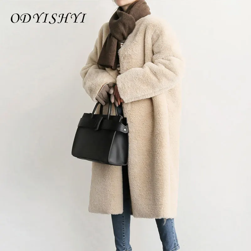 Faux Fur Coats Womens Thick Plush Teddy Jacket