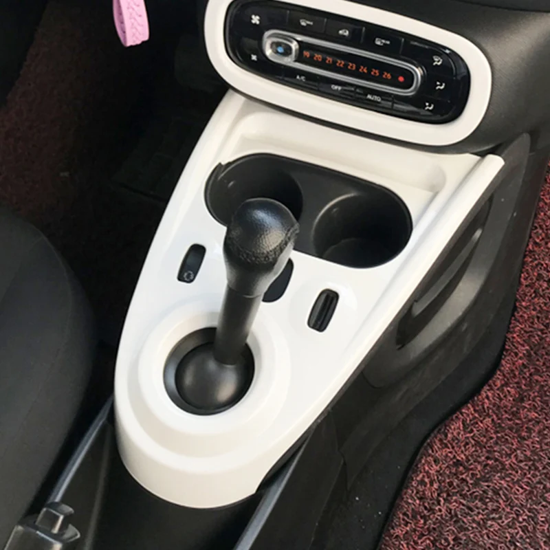 Панель переключения передач крышка украшения интерьера наклейка для Mercedes Smart 453 fortwo forfour изменение стиля автомобиля аксессуары