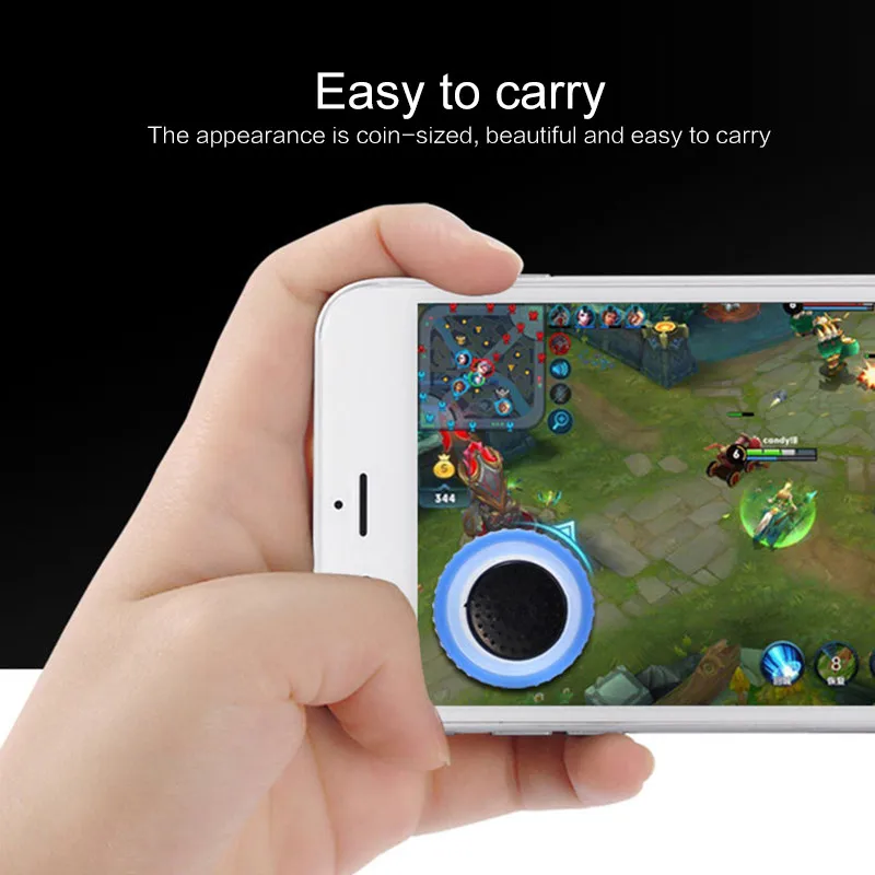 360 Degree Sensitive Game Joystick Mini Touch Screen Suction Cup Joystick Clip-on Clamp Pubg Mobile Phone Tablet Controller