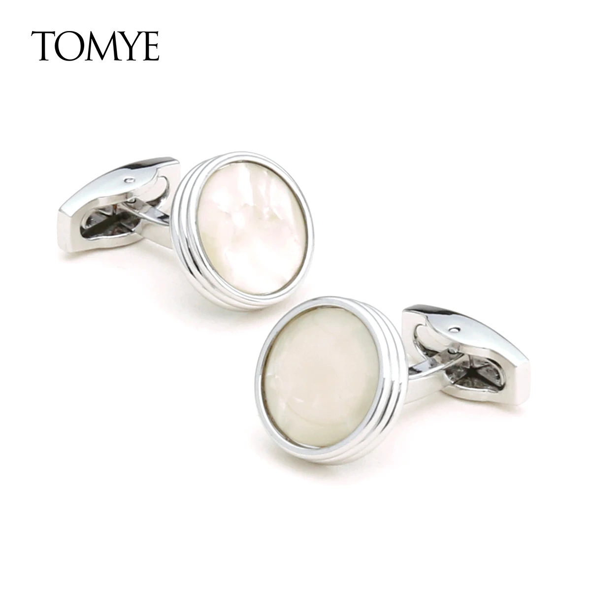 

Cufflinks for Men TOMYE XK21S011 High Quality Round Silver Custom Studs Buttons Casual Dress Shirt Cuff Links for Wedding Gifts