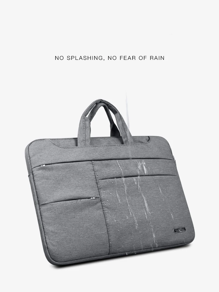 Bolsa do Portátil 13.3 15.6 14 Polegada Notebook Case Manga à Prova d Água para o Macbook Air Pro 13 15 Computador Ombro Bolsa Maleta Bolsa - Imagem 6