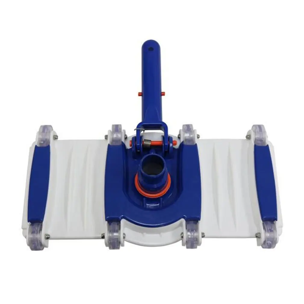 

Weighted Flexible Concrete Swimming Pool Vacuum Head With Swivel Hose Connection & Aluminum Spring Action Pole Handle