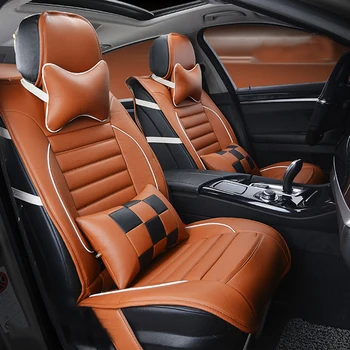 

WLMWL Universal Leather Car seat cover for Great Wall all models Tengyi C30 C50 Hover H5 H3 H6 car styling auto Cushion