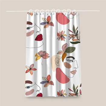 

Funny Bathe Shower Curtain Waterproof Separate Fabric Polyester Thicken Shower Curtain Cortinas Bathroom Decoration DB60YL