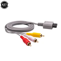 1.8 m 3 RCA Cable for Nintendo Wii Controller Console Audio Video AV Cables Composite 480p Gold-plated 3RCA for Nintend Wii Cord - Image 2