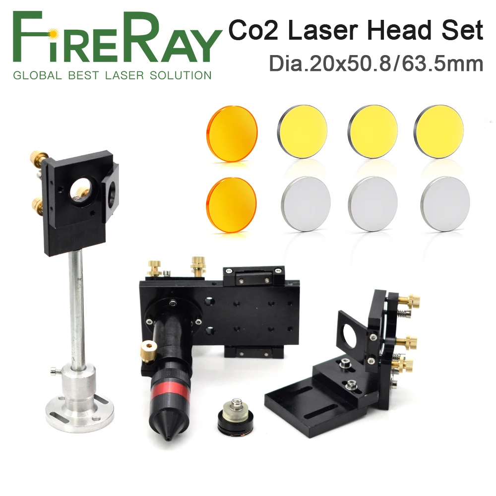 Fireray CO2 лазерная головка лазерный фокус объектива 20 отражающее зеркало с фокусным
