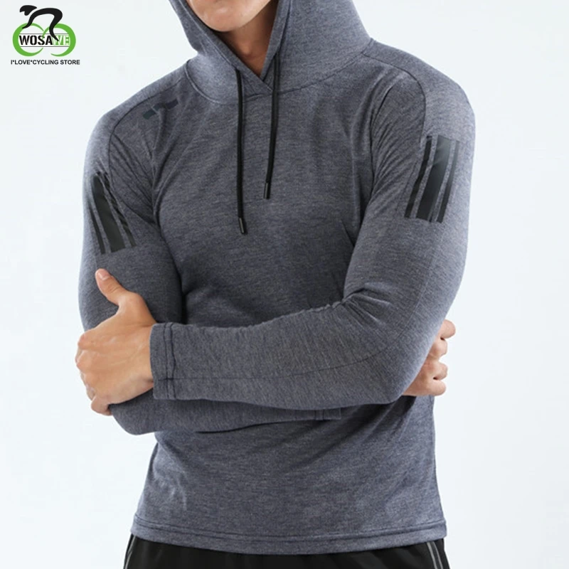 Men's Sweatshirt Running Fitness Waterproof Windproof Breathable Workout Apparel 