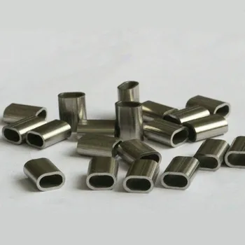 

50pcs/lot 304 Silver Stainless Steel Cable Crimp Sleeve for 1/16'' Diameter Wire Rope Hand Tool ZXY9179