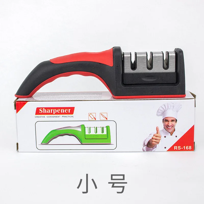 Knife Sharpener 3 Stage Knife Sharpening Tool For Dull Steel, Paring, Chefs  And Pocket Knives To Repair, Restore And Polish Blades(free Shipping)