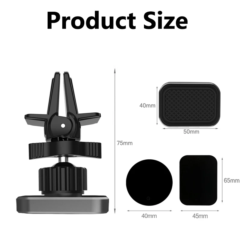 Universal Magnetic Mobile Phone Holder Car Magnet Air Vent Mount Stand Accessories Smartphone Support For iPhone X Xiaomi in Car