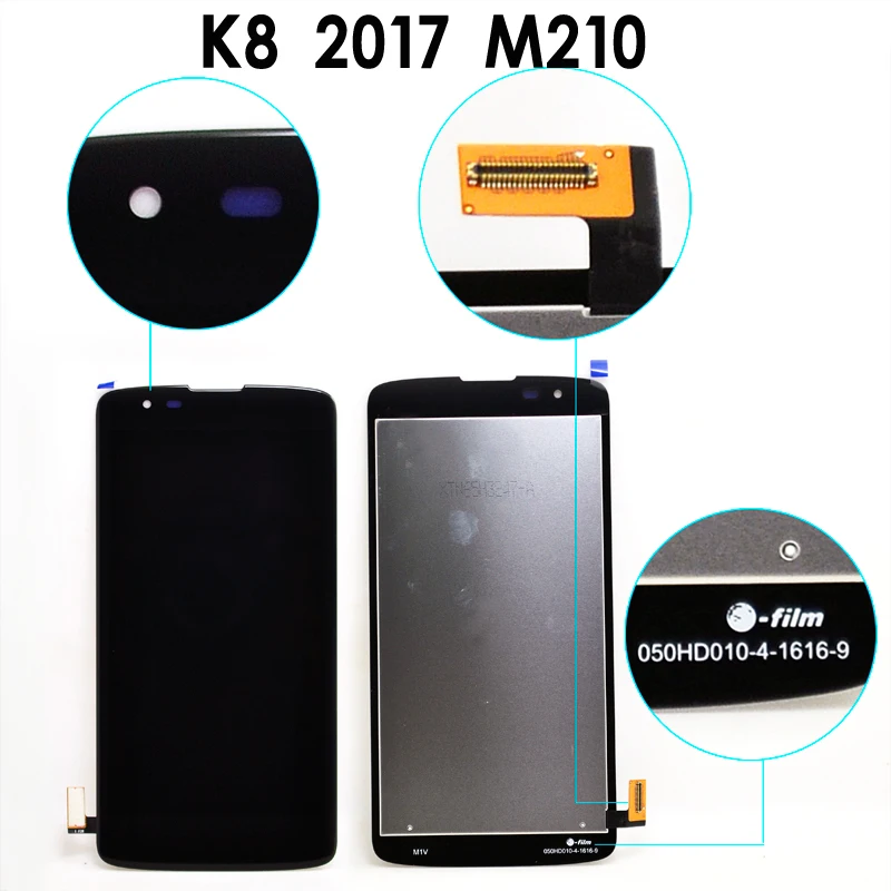 

100% Tested For LG K8 2017 M200N M200 M210 LCD Display Digitizer Touch Screen Panel Assembly Parts Replacement