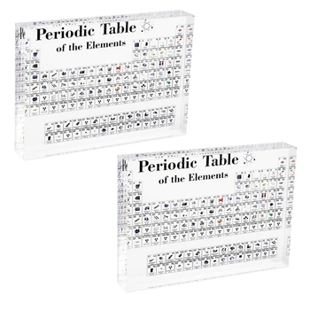 

2PCS Periodic Table Periodic Table of s Acrylic Periodic Table Display with s for Teacher Students Gift