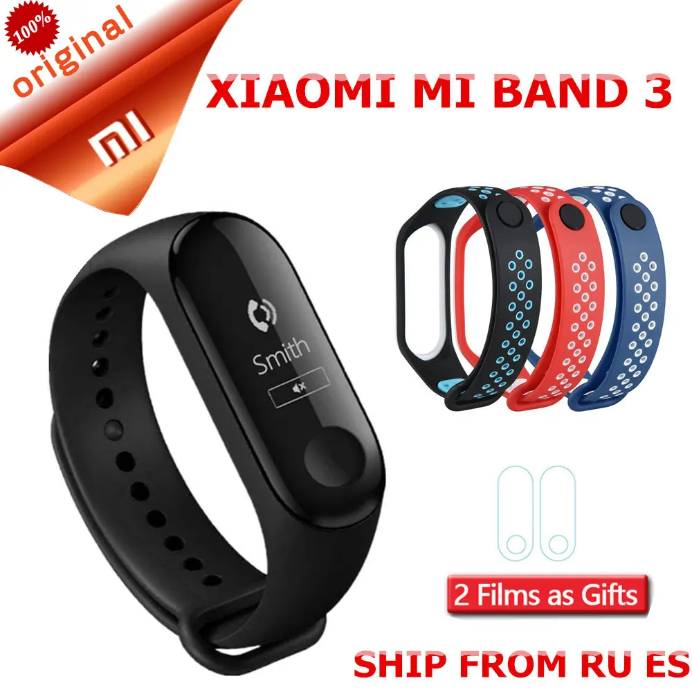 

Xiaomi Mi Band 3 Smart Wristband Waterproof Weather Report Mi Band 3 Waterproof Caller ID OLED Screen Smart Bracelet Miband 3