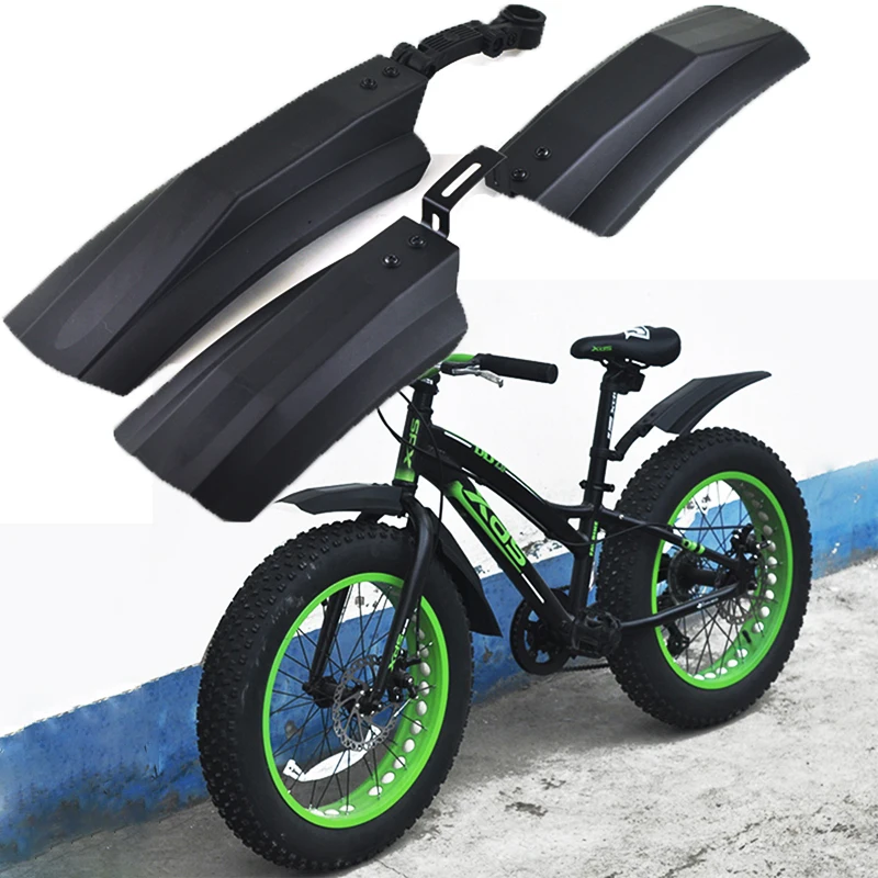 2 шт. 4,0 Fat велосипед крыло 20 дюймов 26 дюймов Fatbike Harley Автомобиль Пляж Велосипед Брызговики велосипед Передние Задние крылья велосипедные крылья