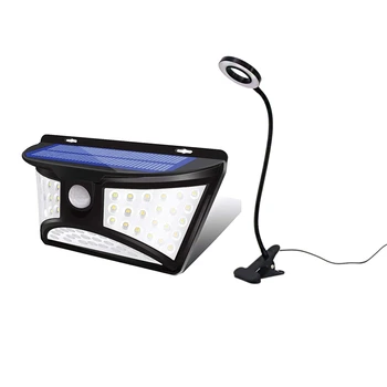 

Solar Wall Light Motion Sensor Light Outdoor COB 68LED & USB LED Book Reading Light Phone Live Stream Fill Light