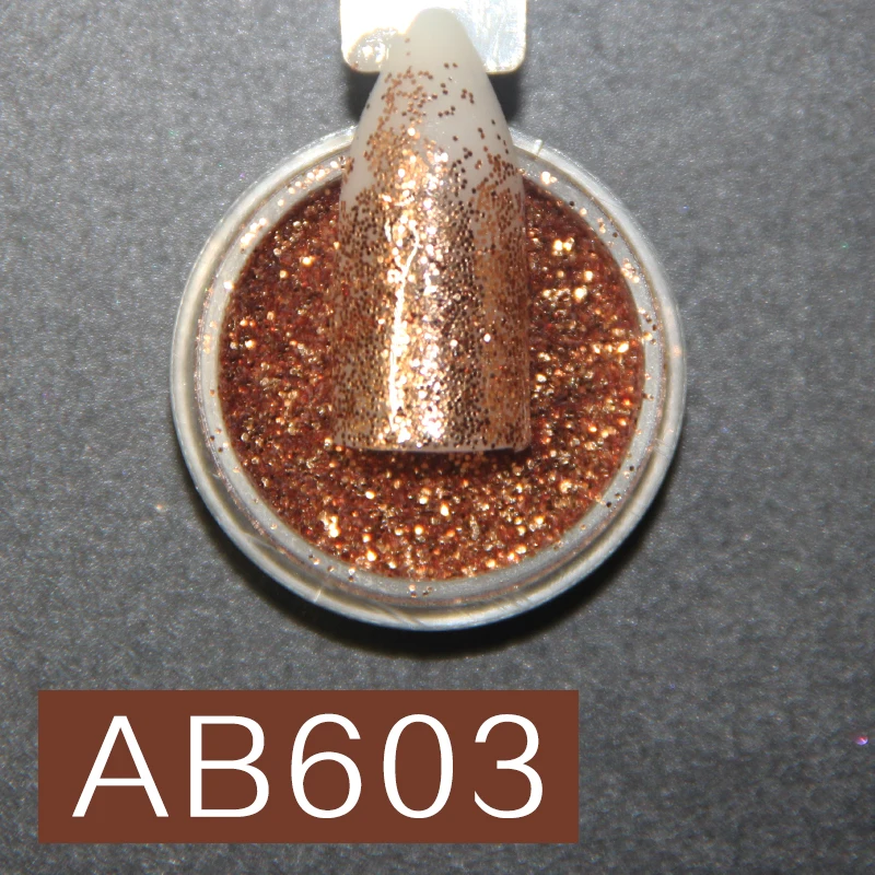 AB603 Verntion Holographic Nail Glitter DIY Charming Manicure Nail Art Decorations Silver/Black Laser Shiny Glitter Powder Dust - Цвет: AB603