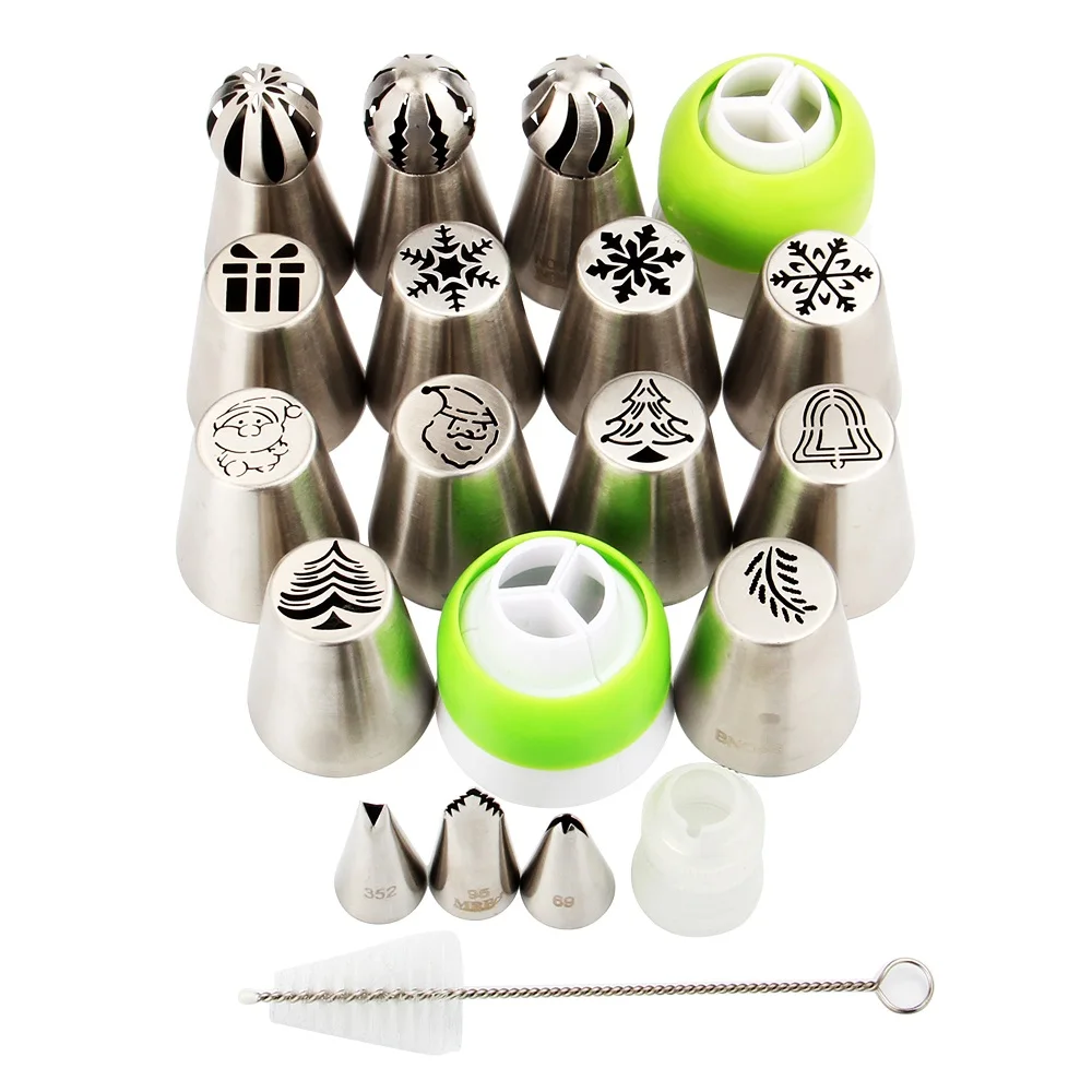 Free Shipping Mrf 20pcs Cake Decorating Kits Supplies Pastry Cupcake