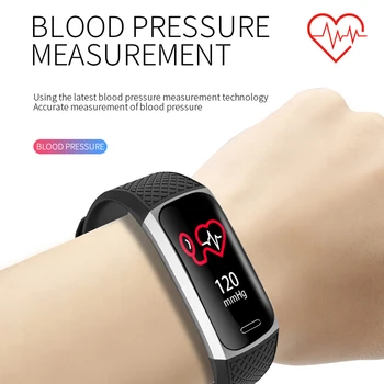 

Smart Watch Fitness Bracelet With Silicone Wristband Heart Rate Blood Pressure Monitor Waterproof Sports Watch Hot Sales