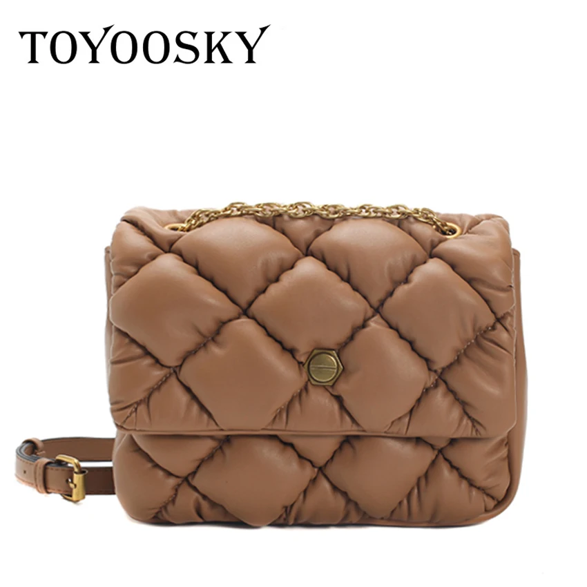 TOYOOSKY, новинка, женская сумка, с перьями, с клапаном, сумки, новые, зимние, космические, сумки через плечо, вниз, с хлопковой подкладкой, сумка, тоут, женская сумка-мессенджер