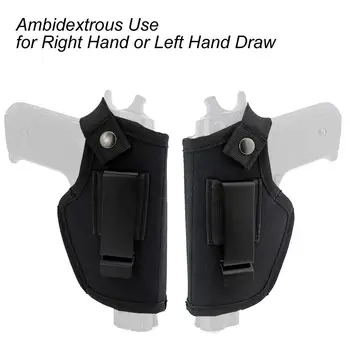 

Universal Tactical Pistol IWB Hand Gun Holster Black Ambidextrous Waist Holsters