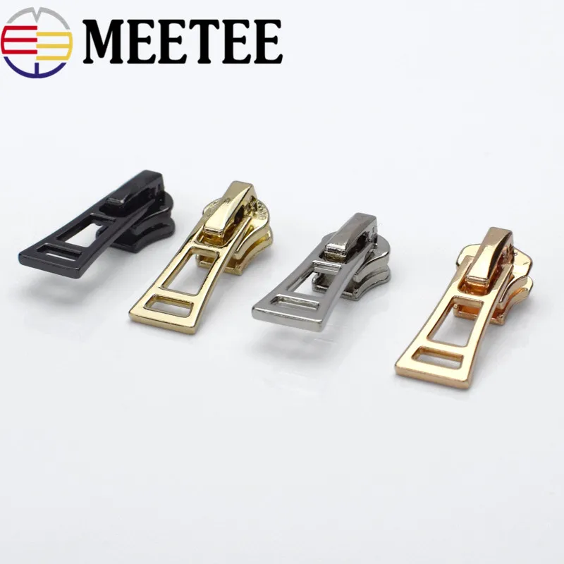 Meetee 10pcs 5# Metal Zipper Head High-grade Alloy Bag Decorative Silders DIY Sewing Down Jacket Garment Accessories G2-3 | Дом и сад