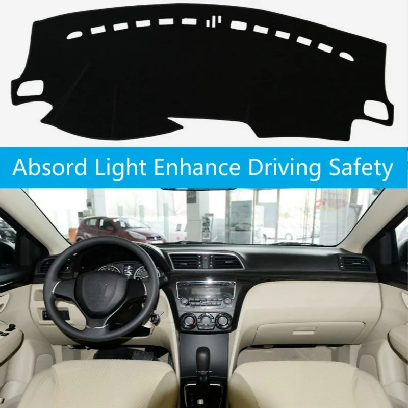 

For Suzuki Ciaz 2014-2018 Dashboard Cover Mat Pad Dashmat Dash Cover Sun Shade Instrument Protect Carpet Car Styling Accessories