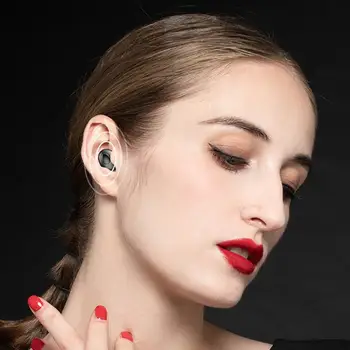 

Hkt-6 Bluetooth headset 5.0 wireless sports headset in ear noise reduction led digital display screen Headphones