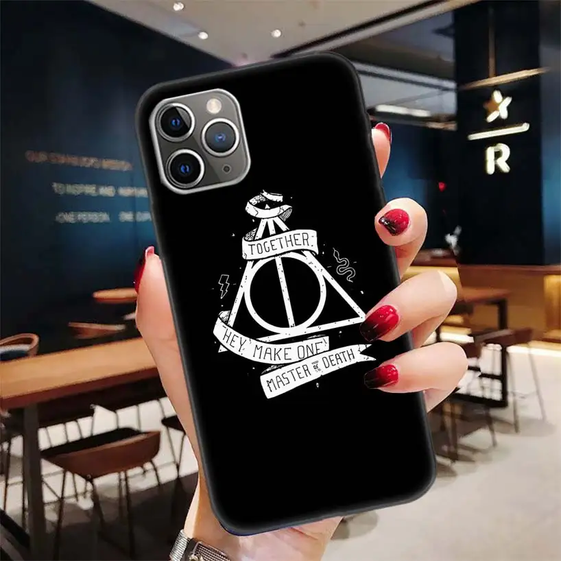 Черный чехол Potter Love для Apple iPhone 11 Pro XR 7 8 6 6S Plus X XS MAX 5 5S SE Мягкий силиконовый чехол из ТПУ для телефона