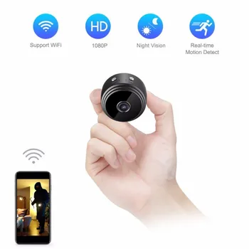 

A9 WiFi Mini Camera 1080P HD Motion Detection IR Night Vision Camcorders 150 Degree Wide Angle Voice Video Webcam